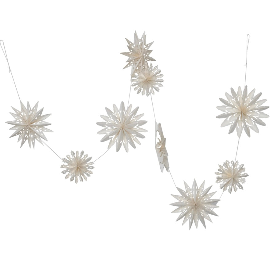 Snowflake Garland - Juniper Collective LLC