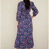 Castor Dress in Persian Tile Lapis - Juniper Collective LLC