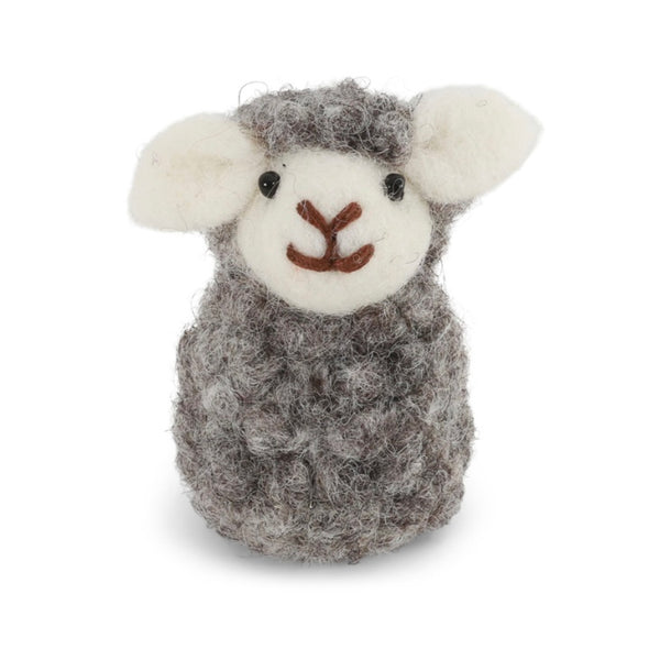 Felt Sitting Sheep in Grey - Juniper Collective LLC