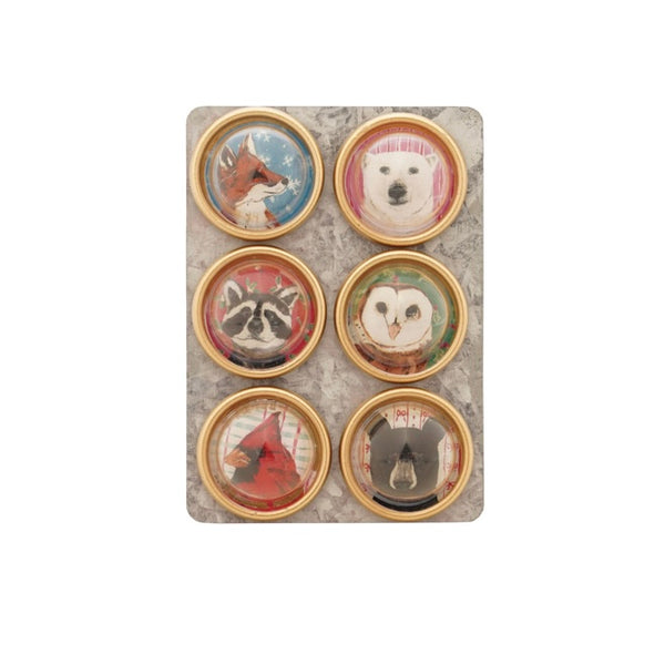 Holiday Animal Pattered Magnets - Juniper Collective LLC