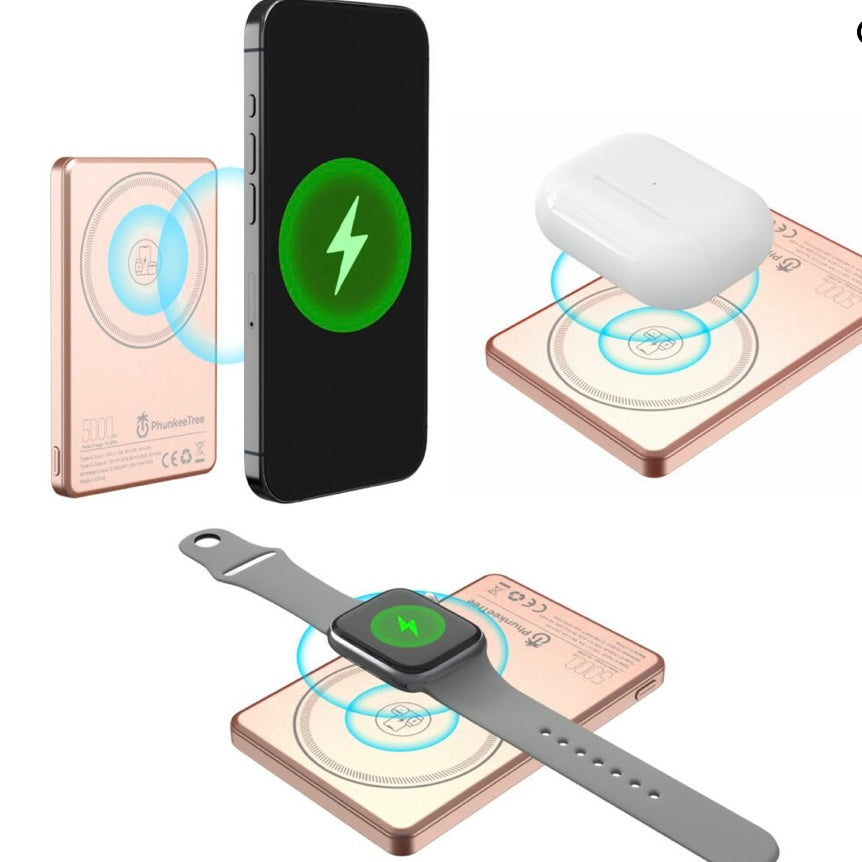 3 in 1 Magnetic Wireless Power Bank Charger - Juniper Collective LLC