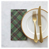Green Plaid Guest Napkins - Juniper Collective LLC