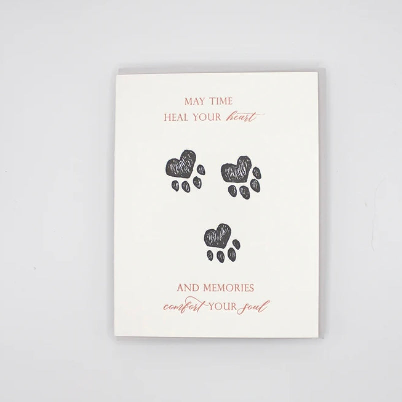 May Time Heal Your Heart & Memories Comfort Your Soul Card - Juniper Collective LLC