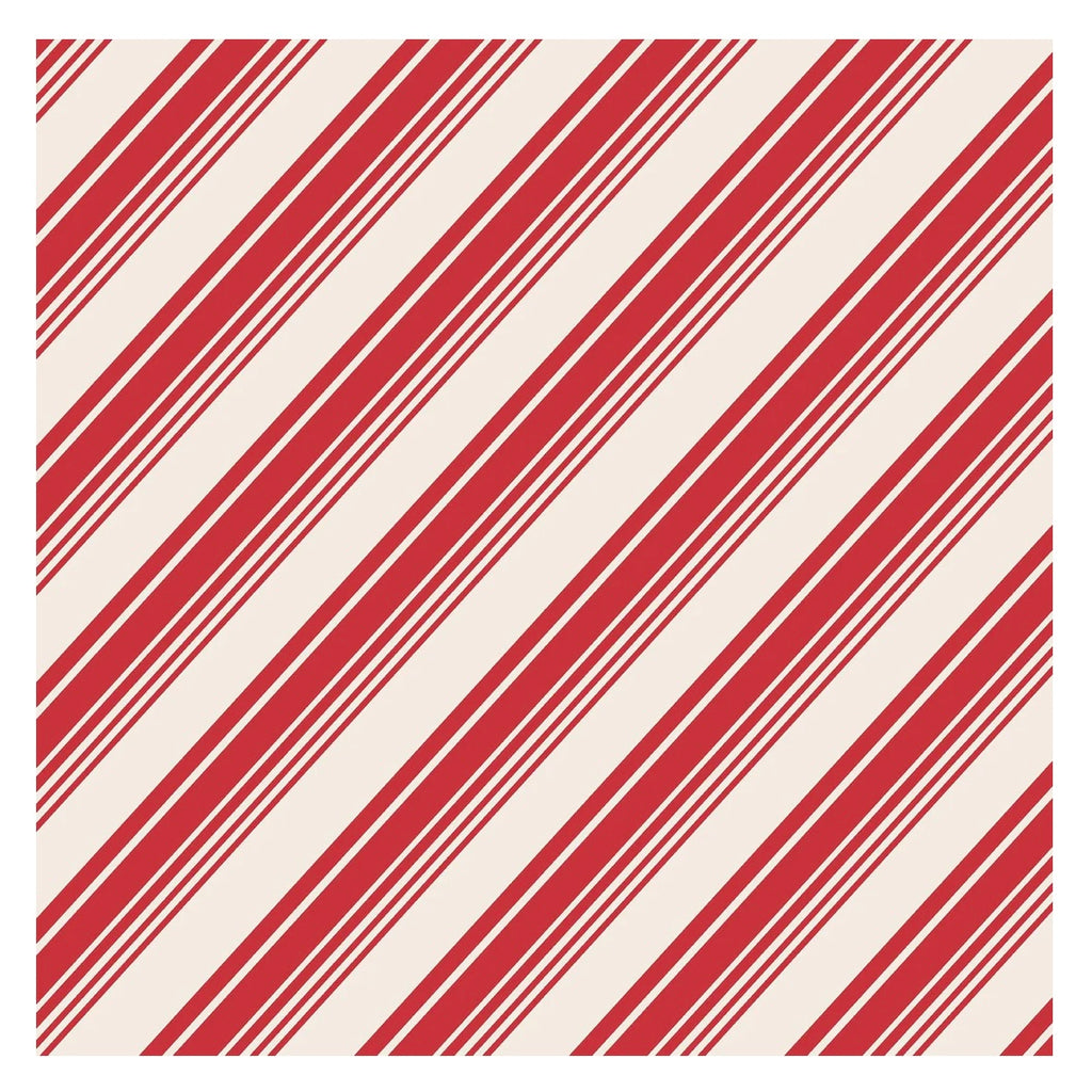 Peppermint Stripe Cocktail Napkins - Thumbnail 2