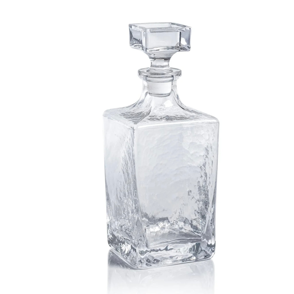 Hammered Glass Decanter - Juniper Collective LLC