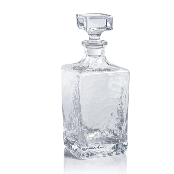 Hammered Glass Decanter - Juniper Collective LLC