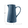 Stoneware Ribbed Pitcher - Juniper Collective LLC