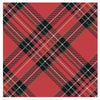 Red Plaid Cocktail Napkins - Juniper Collective LLC
