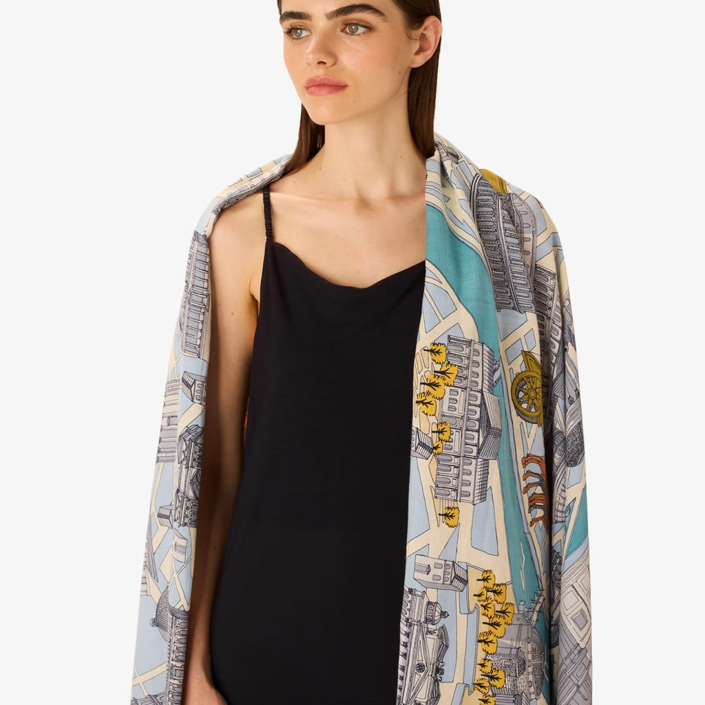French Scarf in Rome Grey - Juniper Collective LLC