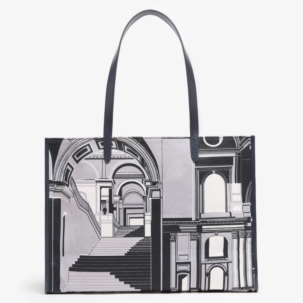 Louvre Architecture Shopping Bag - Juniper Collective LLC