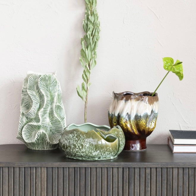 Organic Shaped Stoneware Bowl - Thumbnail 3