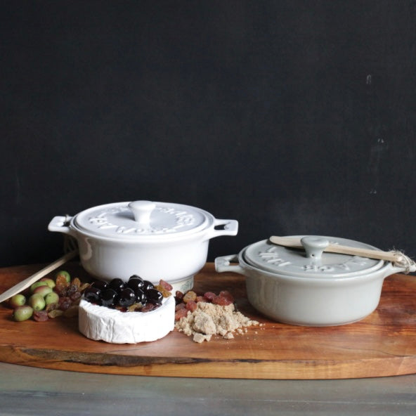 Stoneware Brie Baker - Juniper Collective LLC