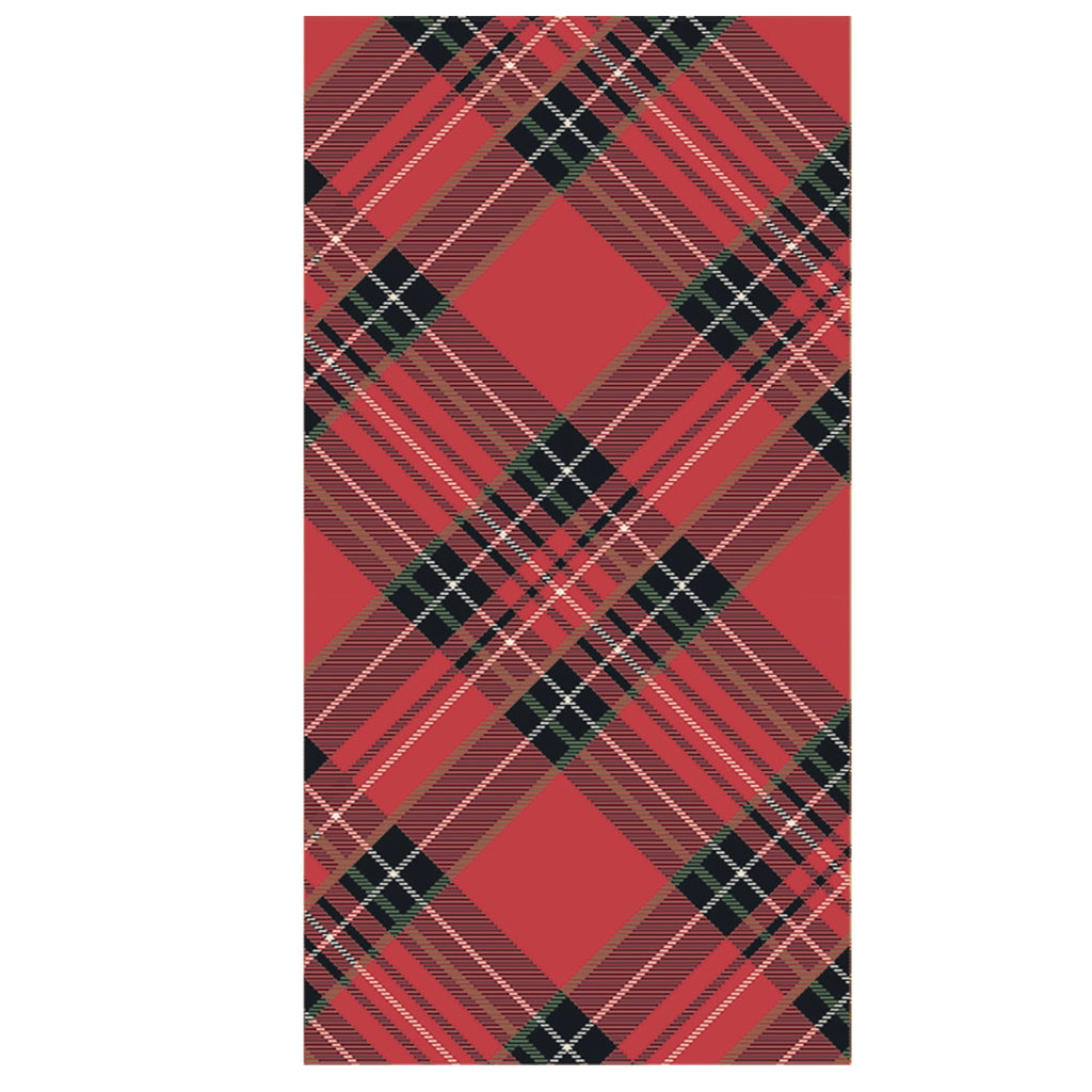 Red Plaid Guest Napkins - Juniper Collective LLC