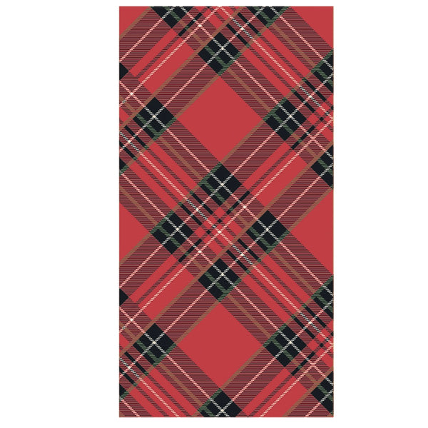Red Plaid Guest Napkins - Juniper Collective LLC