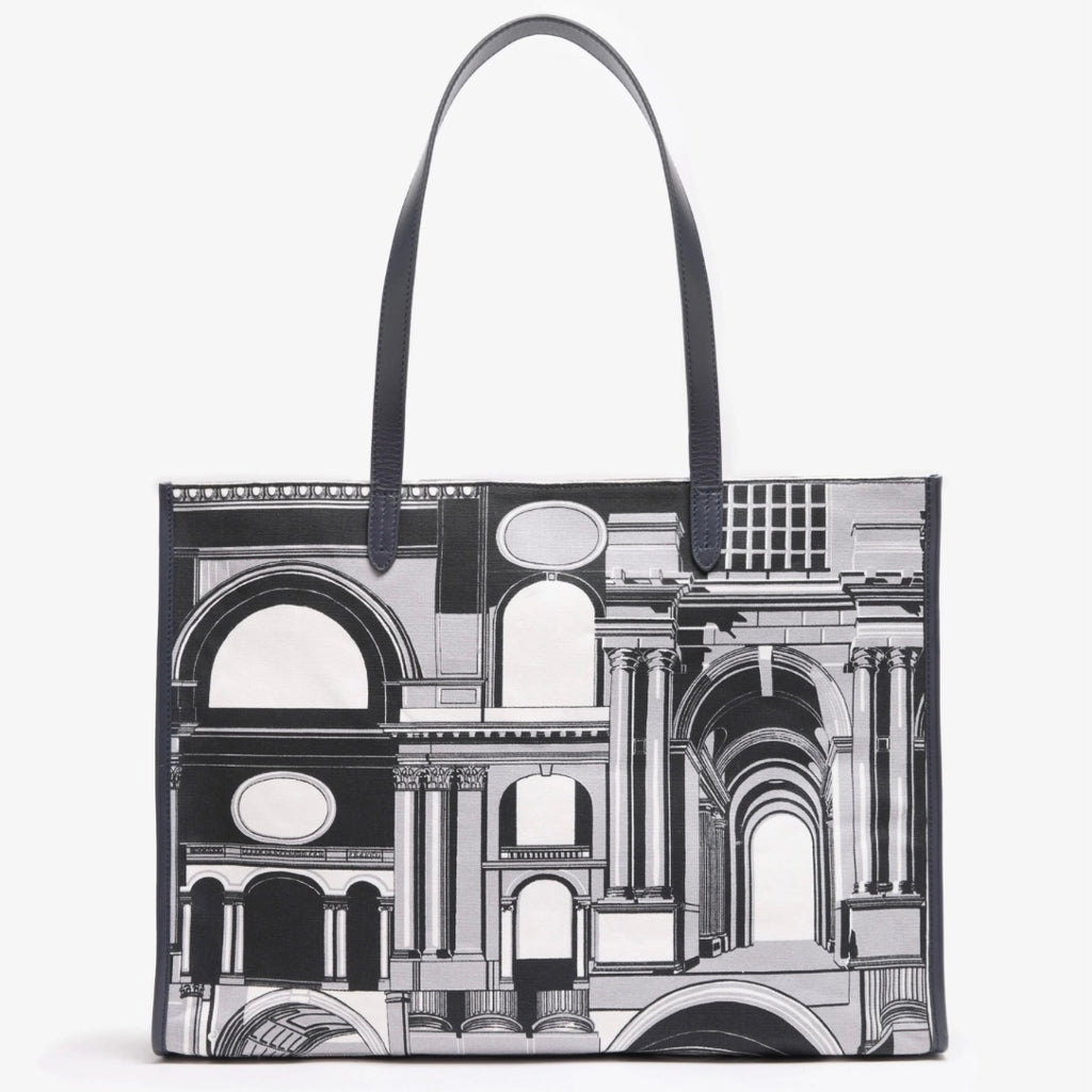 Louvre Architecture Shopping Bag - Juniper Collective LLC