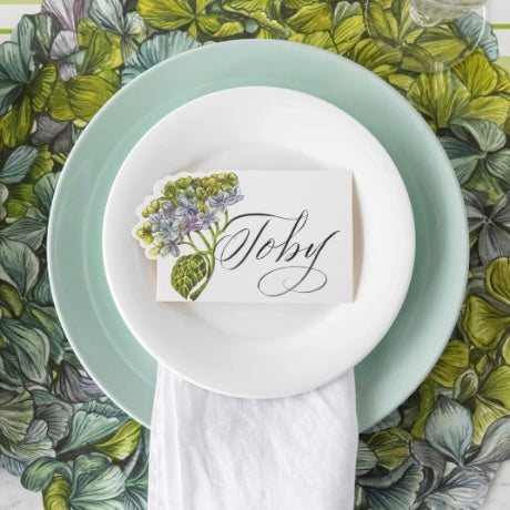Hydrangea Placemat -Set of 12 - Juniper Collective LLC