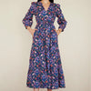 Castor Dress in Persian Tile Lapis - Juniper Collective LLC