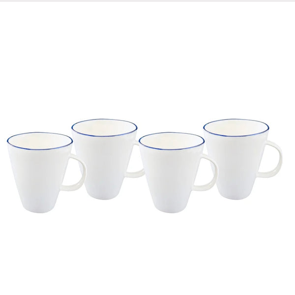 Mug with Blue Rim - Juniper Collective LLC