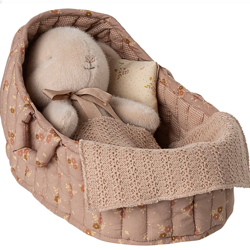 Maileg Large Carry Cot ,Pink - Juniper Collective LLC