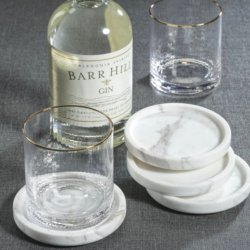 Marble Coaster in Volakas White - Juniper Collective LLC
