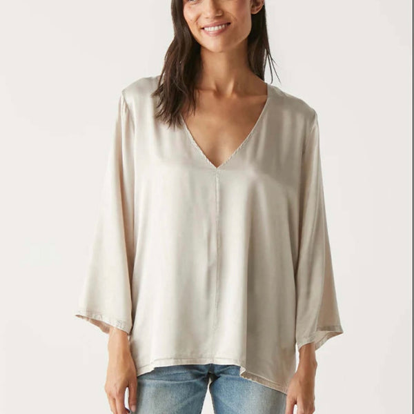 Cobie 3/4” Sleeve V Neck Blouse - Juniper Collective LLC