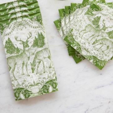 Fable Toile Guest Napkin - Juniper Collective LLC