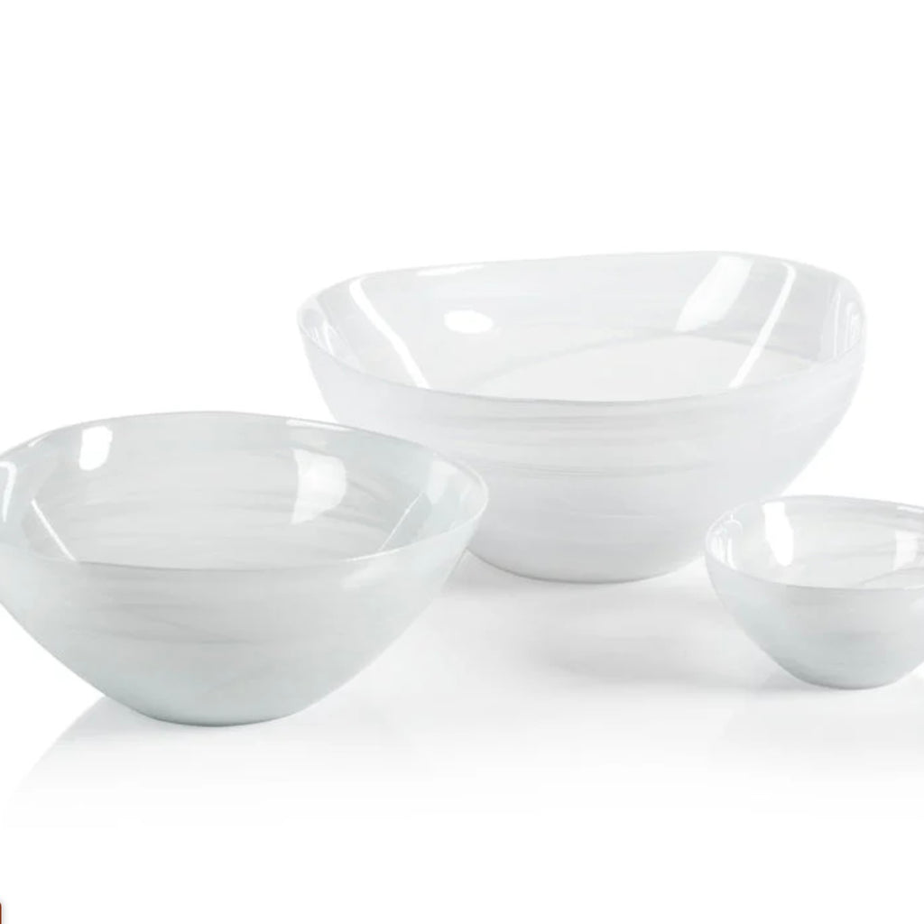 Monte Carlo Alabaster Glass Bowl - Juniper Collective LLC