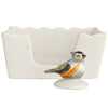 Stoneware Napkin Holder with Bird Weight - Juniper Collective LLC