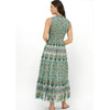 Taj Aqua Sleeveless Smocked Maxi Dress - Juniper Collective LLC