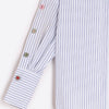 Striped Shirt with Fun Buttons - Juniper Collective LLC