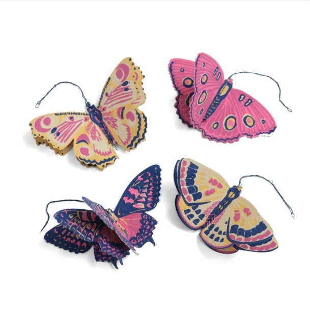 Butterflies Paper Ornaments - Juniper Collective LLC