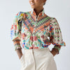 Smocked Shirt with Custard Floral - Juniper Collective LLC
