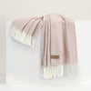Italian Herringbone Throw in Rose Quartz - Juniper Collective LLC