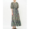 Puff Sleeve Matera Maxi Dress in Green - Juniper Collective LLC