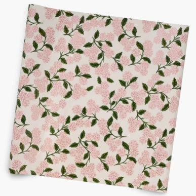 Pink Hydrangea Wrapping Paper - Juniper Collective LLC