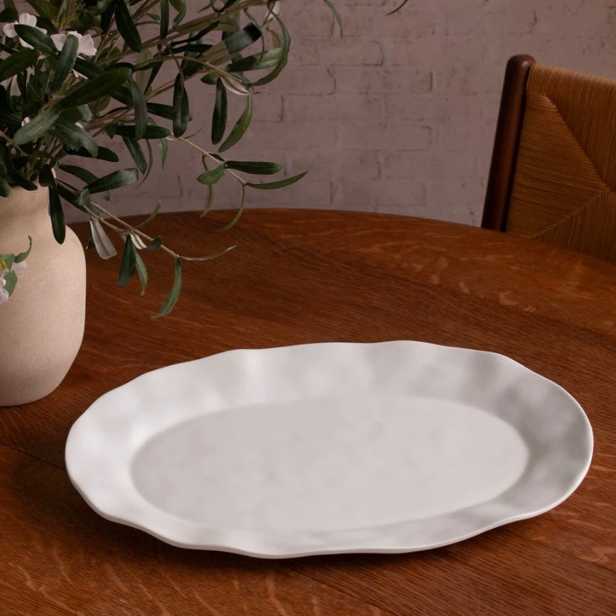 Vida Nube Melamine Large Oval Platter - Juniper Collective LLC