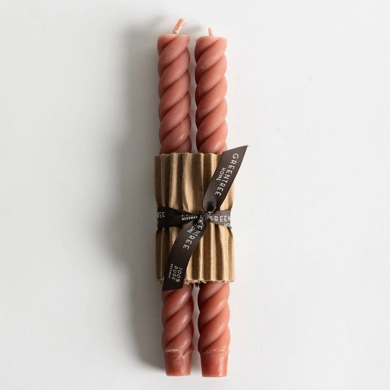Beeswax Rope Taper Pair - Juniper Collective LLC