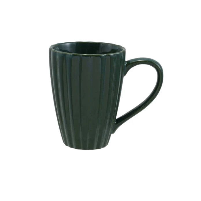 Stoneware Ribbed Mug - Juniper Collective LLC