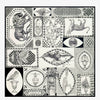 French Square Scarf in Barocco Black - Juniper Collective LLC