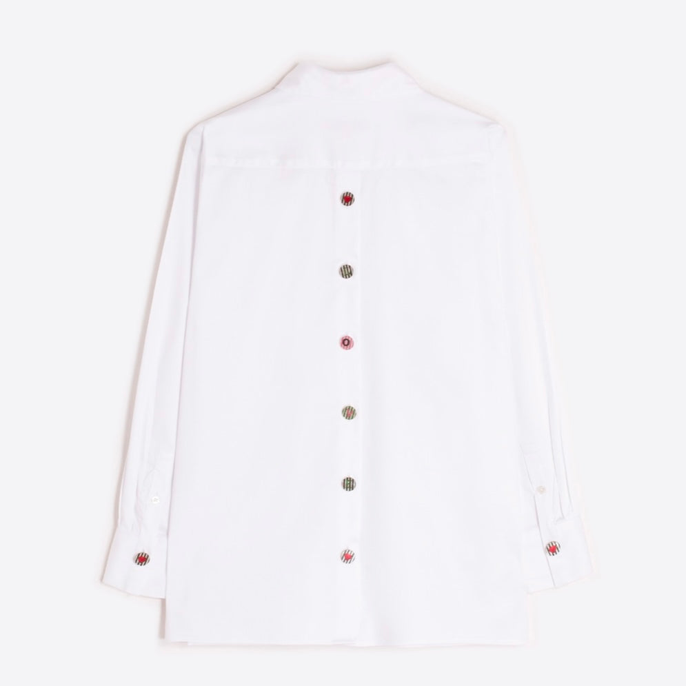 Classic Collared Shirt with Back Bottons - Juniper Collective LLC