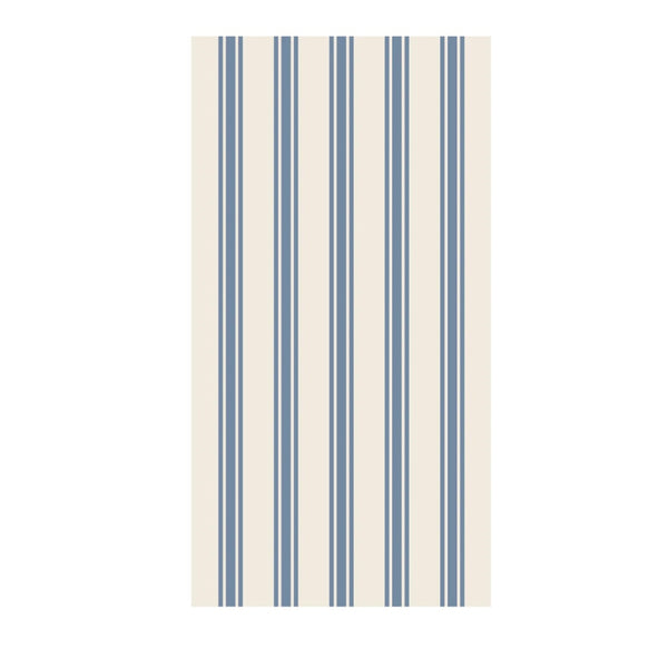 Cornflower Blue Linen Stripe Guest Napkin - Juniper Collective LLC