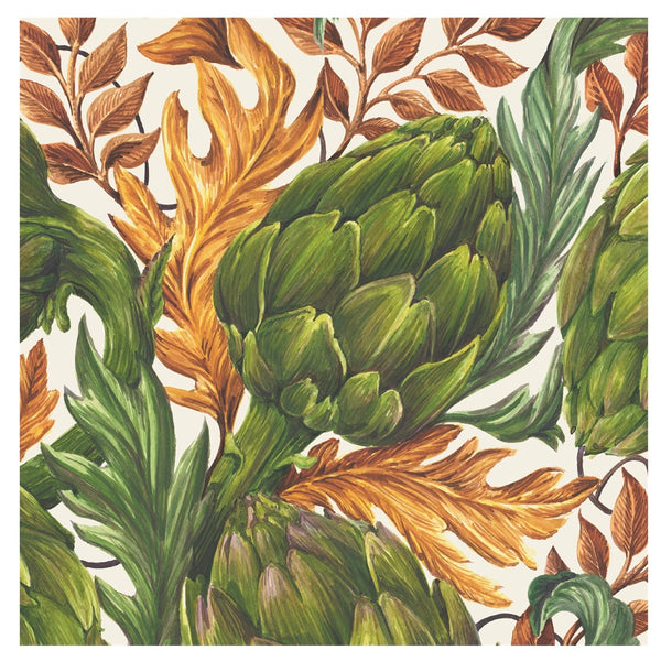Autumnal Artichokes Cocktail Napkins - Juniper Collective LLC