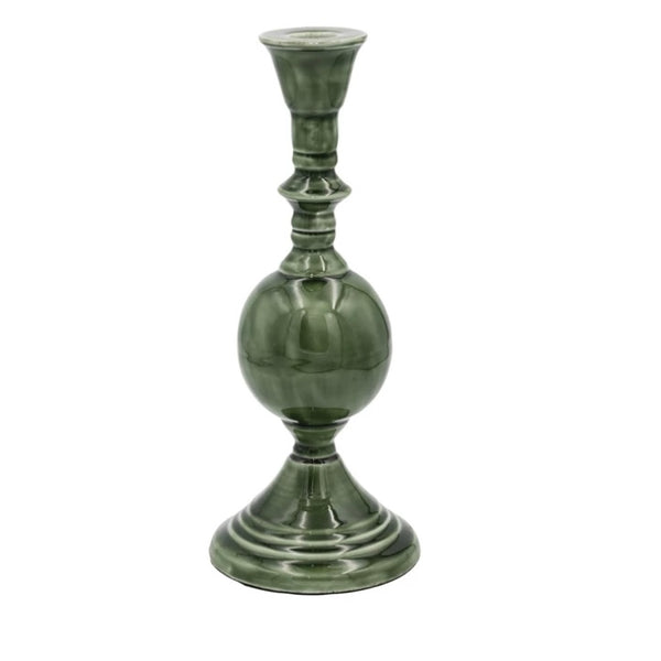 Enameled Metal Taper in Green - Juniper Collective LLC