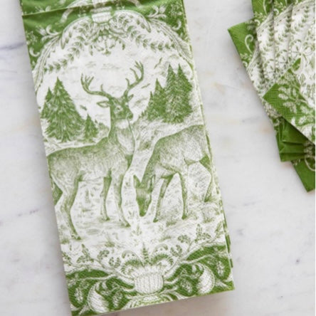 Fable Toile Guest Napkin - Juniper Collective LLC
