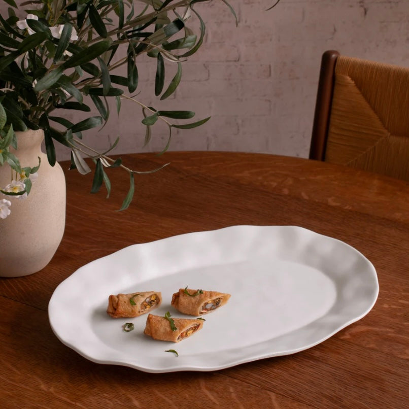 Vida Nube Melamine Large Oval Platter - Juniper Collective LLC