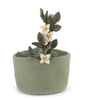 Felt Basket with Flower Garland - Juniper Collective LLC