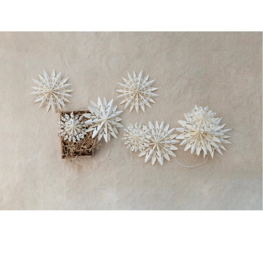 Snowflake Garland - Juniper Collective LLC