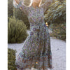 Ruffle Collar Matera Maxi Dress in Green - Juniper Collective LLC