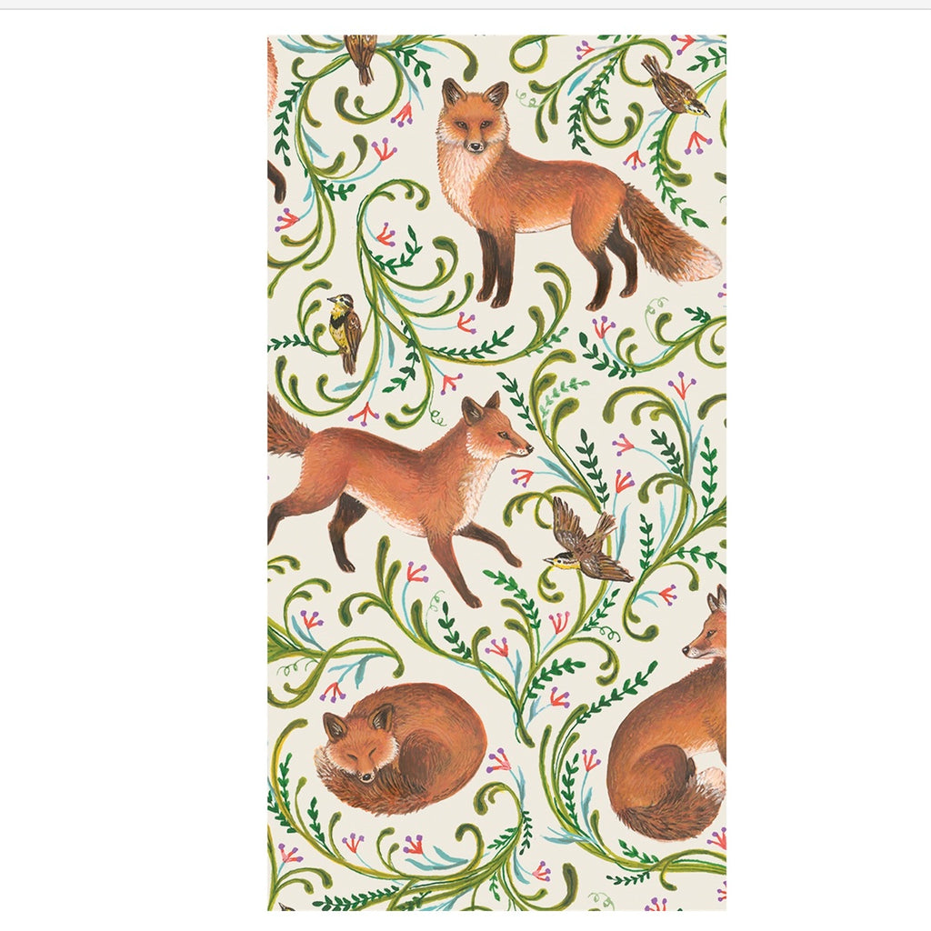 Fanciful Fox Guest Napkins - Juniper Collective LLC