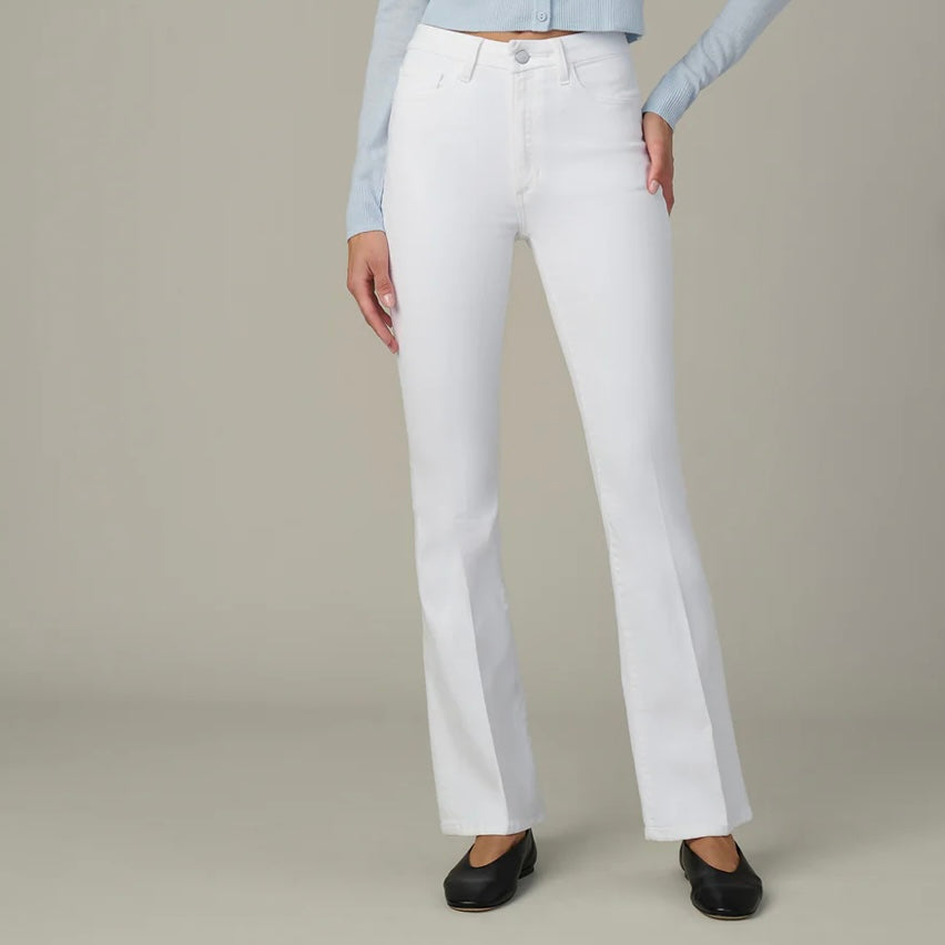 The Hi Honey Bootcut Jean in White - Juniper Collective LLC